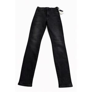 NWT Mother High Waisted Looker Black Hawk Denim Jeans Size 25 New